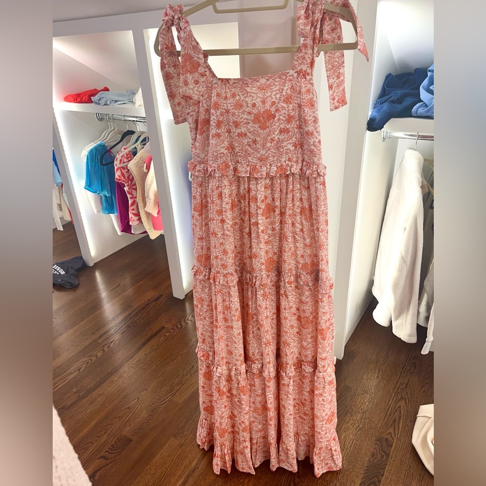 Anna Cate Maxi Dress Coral Field